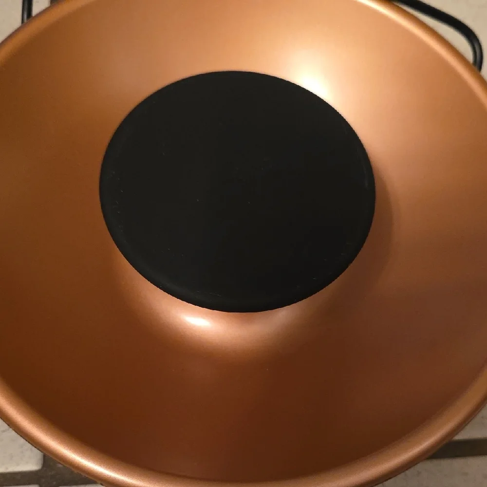 TYLT 10W Wireless Charging Bowl – Faux Wood & Copper Finish – Qi Fast Charger